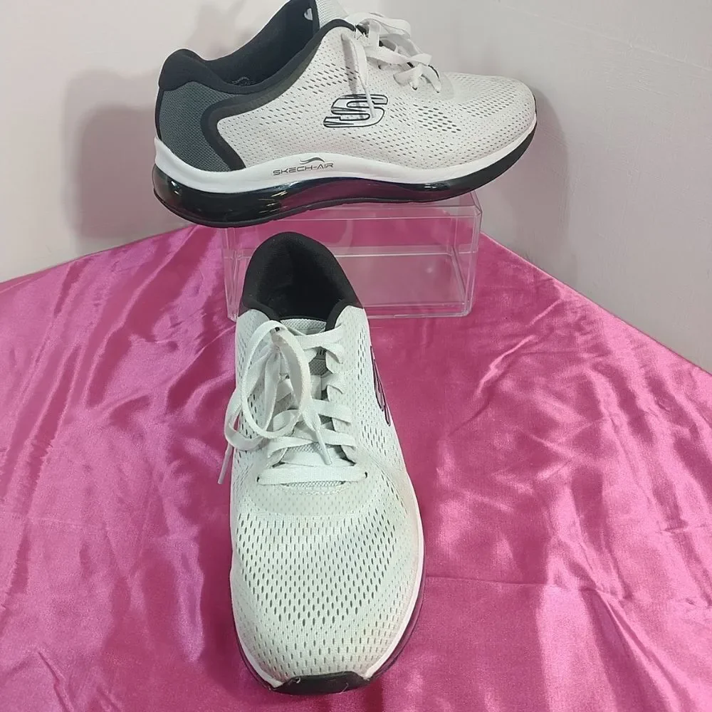 Skechers Mens SZ 12 Skech-Air Element 2.0 Athletic White/Black 232240 Shoes